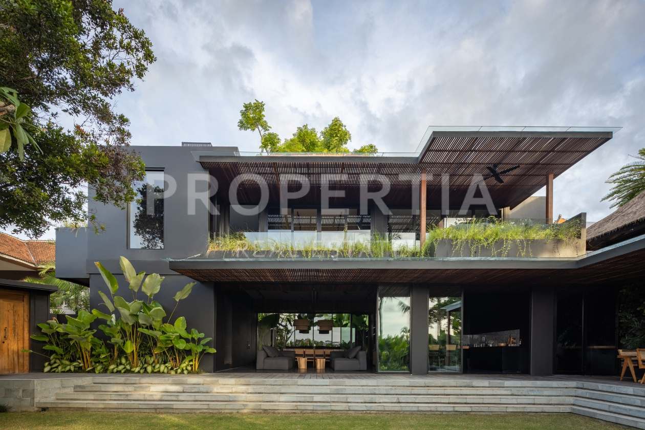 Exterior Facade 3 at Contemporary Tropical Modern 4 Bed Villa with Ricefield View in Padang Linjong (PPV4647), listing by PROPERTIA.