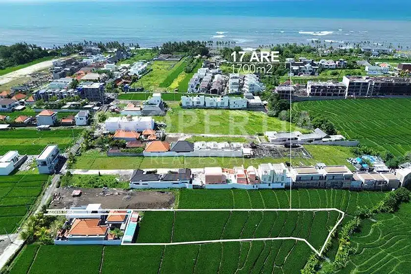 Main Land Plot Overview of Prime Seseh Development Land Near Seseh Beach (PPL3074), listing by PROPERTIA.