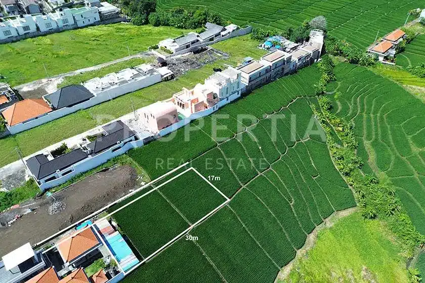 measurement resize seseh Plot Measurement and Boundary Map of Exceptional Plot Within Walking Distance to Seseh Beach (PPL3073), listing by PROPERTIA.