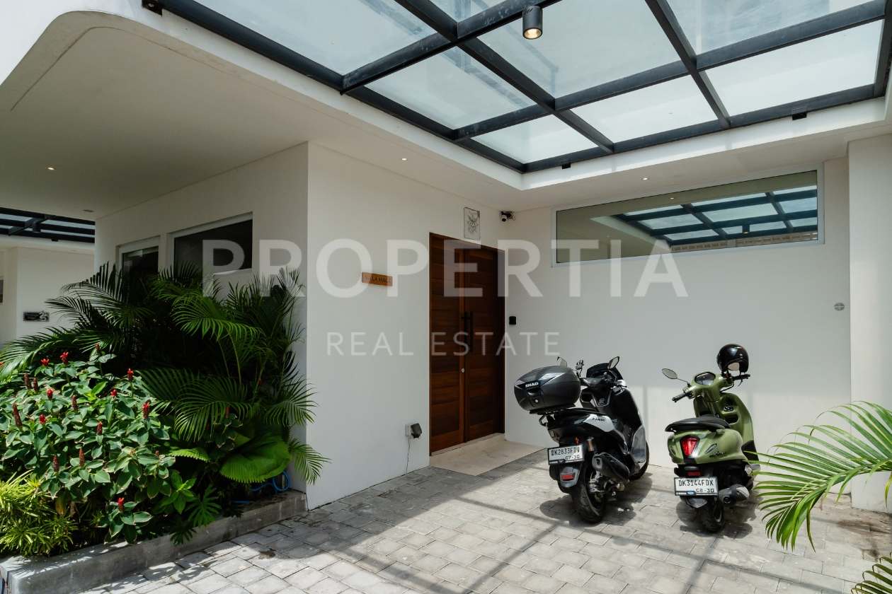 Parking Area at Modern 4-Bedroom Villa Just Minutes from Cemagi Beach (PPV4783), listing by PROPERTIA.