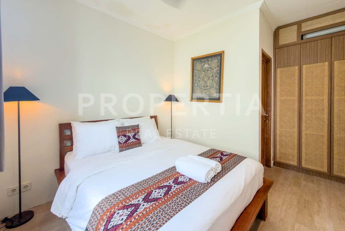 Bedroom 3 (Perspective 4) at Charming Freehold Family Home in Seminyak (PPV4891), listing by PROPERTIA.