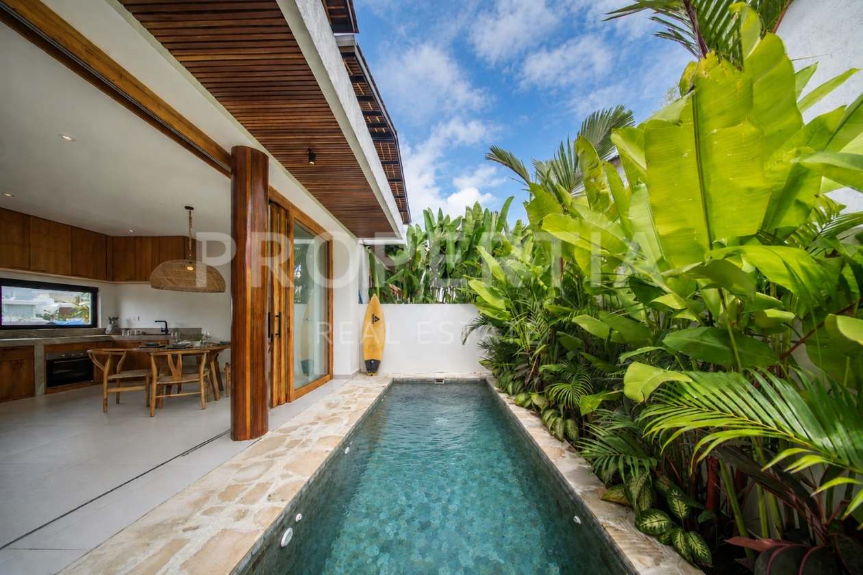 Swimming Pool 4 at Stylish Mediterranean Villa at Seseh Beach (PPV3768), listing by PROPERTIA.