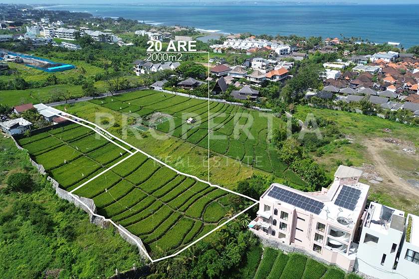 Main Land Plot Overview of Prime Land Investment in Seseh Close to the Beach (PPL3177), listing by PROPERTIA.
