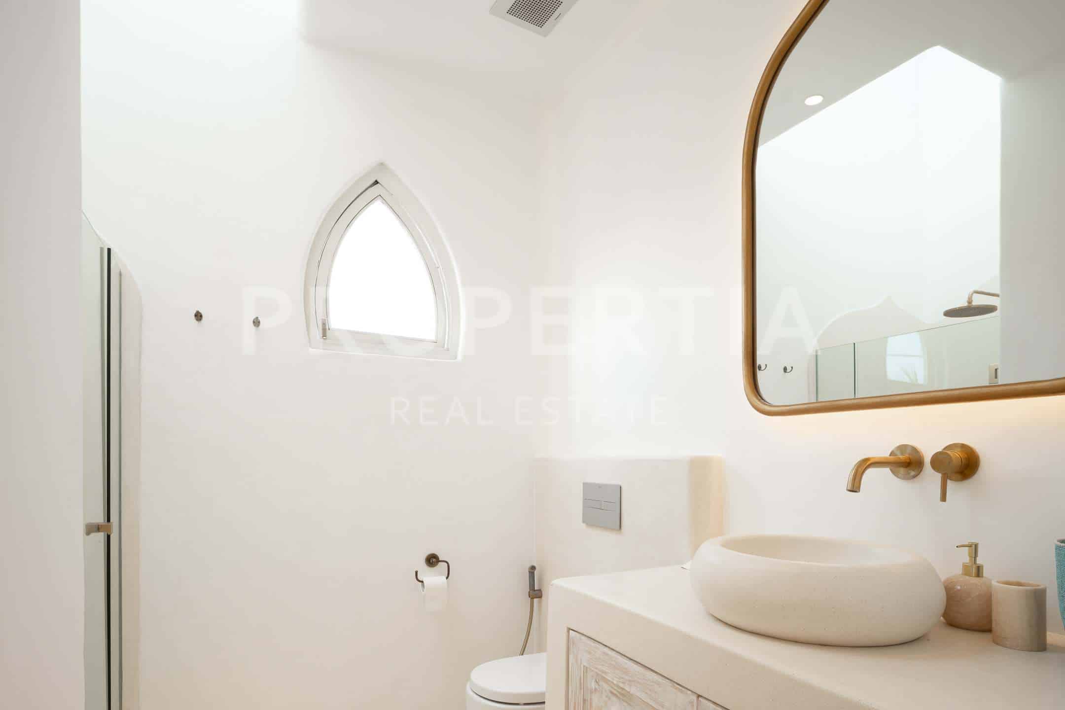 Bathroom 1 at Moroccan-inspired Villa Walk to Seseh Beach with Ocean Views (PPV4801), listing by PROPERTIA.