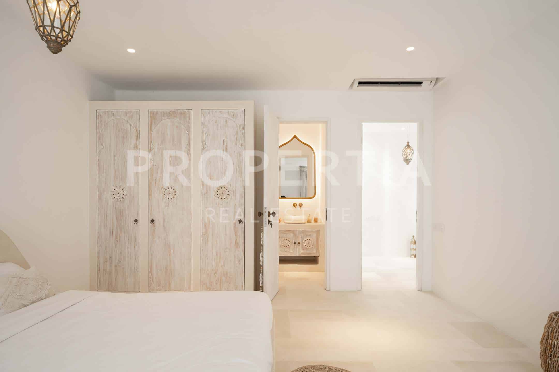 Bedroom 4 at Moroccan-inspired Villa Walk to Seseh Beach with Ocean Views (PPV4801), listing by PROPERTIA.