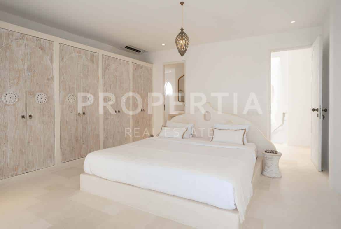 Bedroom 1 at Stylish Moroccan-Inspired Sanctuary Walking Distance to Seseh Beach (PPV4914), listing by PROPERTIA.