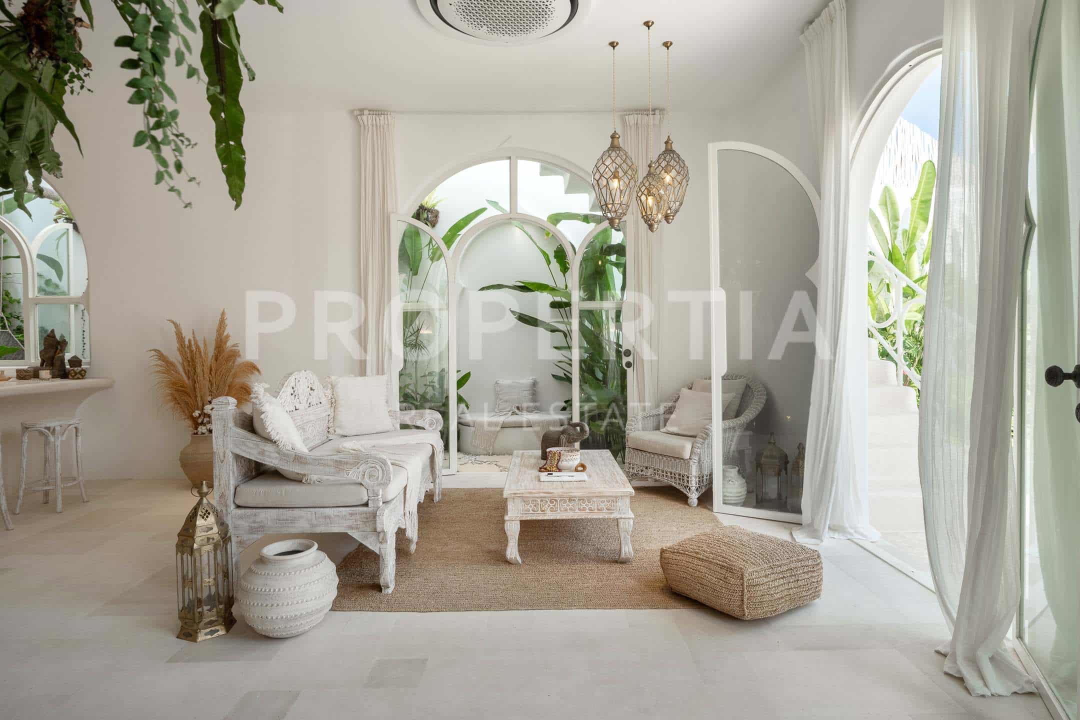 Living Room at Stylish Moroccan-Inspired Sanctuary Walking Distance to Seseh Beach (PPV4914), listing by PROPERTIA.
