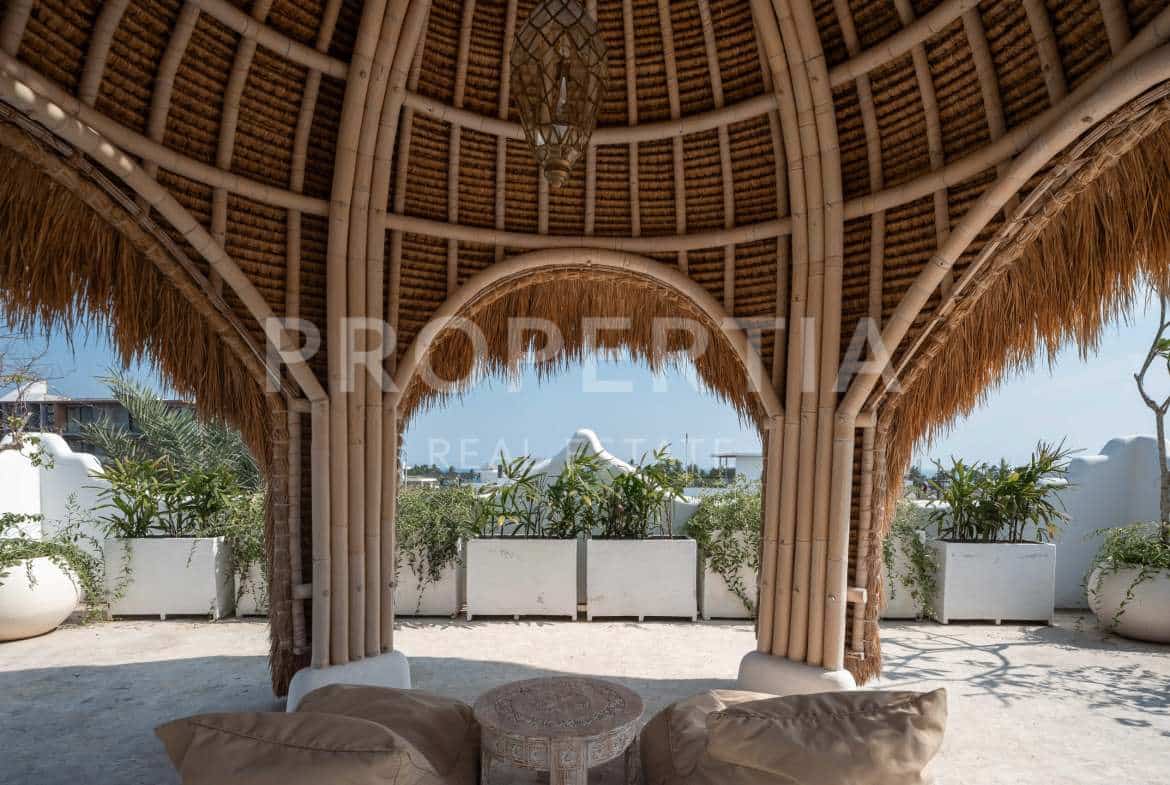 Rooftop 1 at Stylish Moroccan-Inspired Sanctuary Walking Distance to Seseh Beach (PPV4914), listing by PROPERTIA.