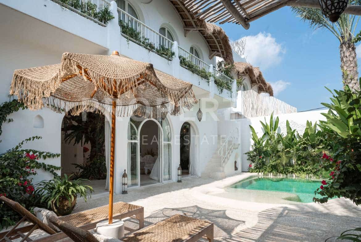 Swimming Pool 1 at Stylish Moroccan-Inspired Sanctuary Walking Distance to Seseh Beach (PPV4914), listing by PROPERTIA.