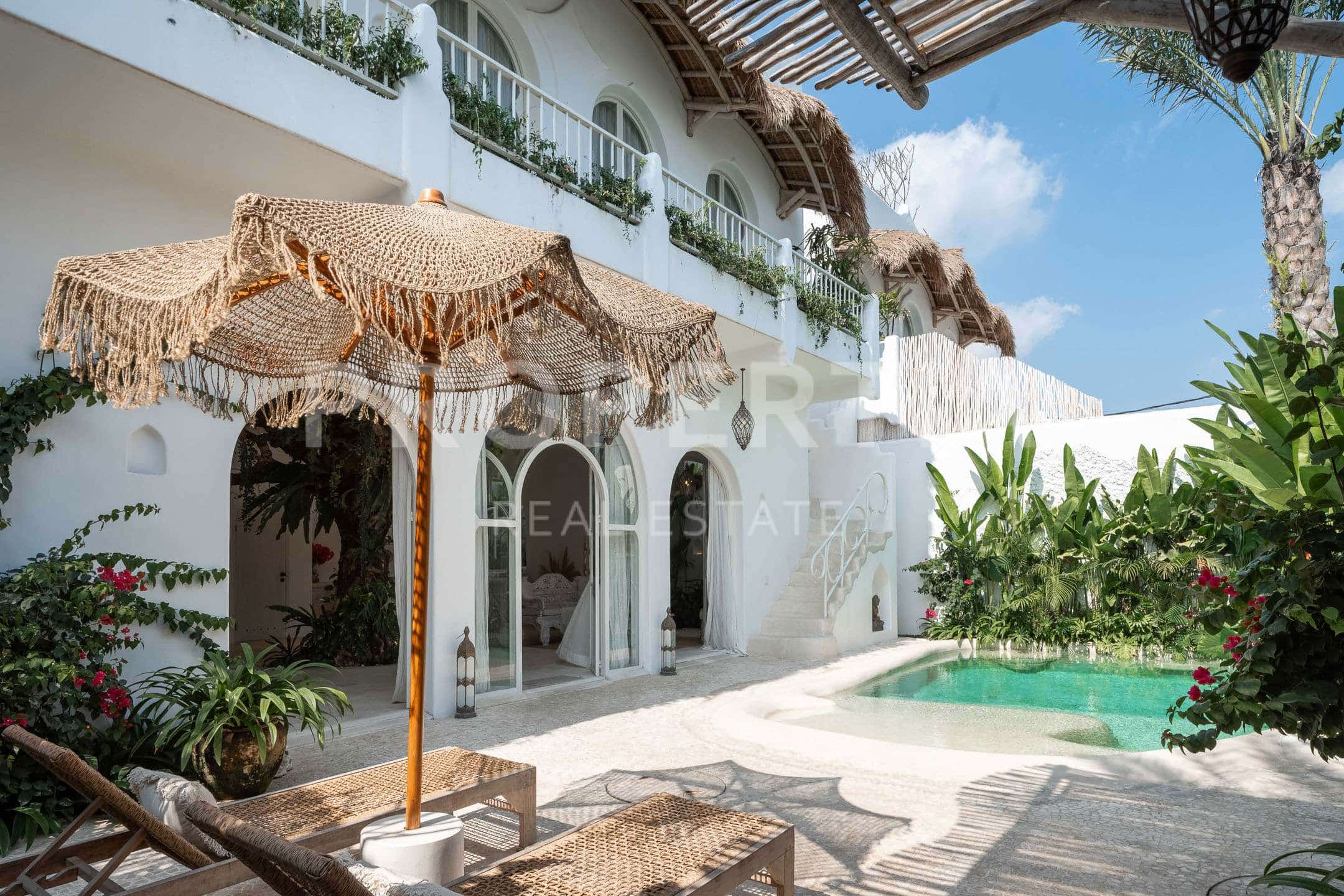 Swimming Pool 1 at Stylish Moroccan-Inspired Sanctuary Walking Distance to Seseh Beach (PPV4914), listing by PROPERTIA.