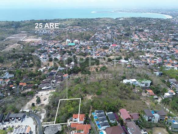Main Land Plot Overview of Freehold Land with Stunning Ocean Views in Balangan (PPL3197), listing by PROPERTIA.