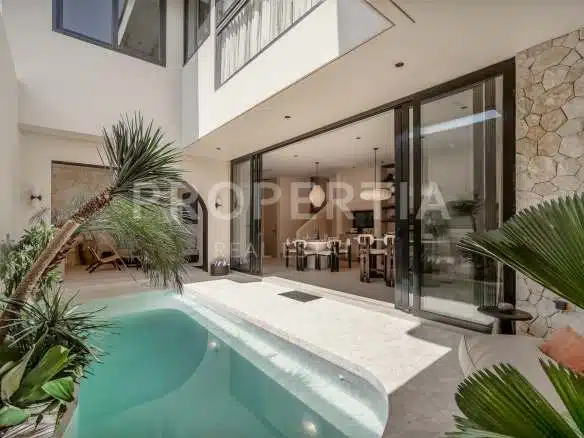 Swimming Pool at Perfect Modern Tropical Freehold Villa in Prime Bingin (PPV4802), listing by PROPERTIA.