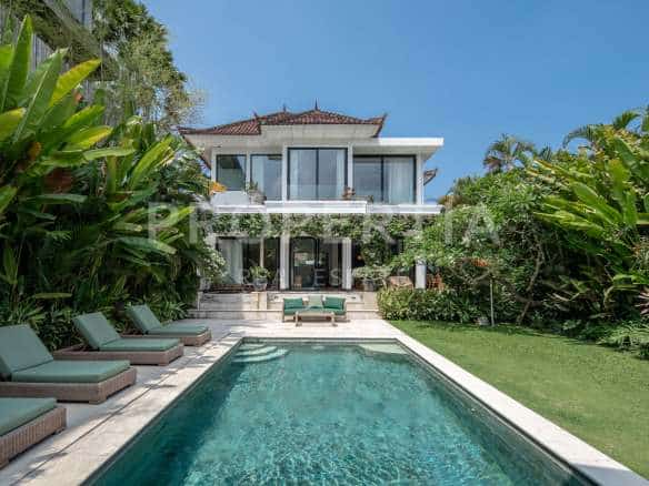 Swimming Pool 1 at Beautiful 5-Bedroom Tropical Family Villa in Canggu (PPV5049), listing by PROPERTIA.
